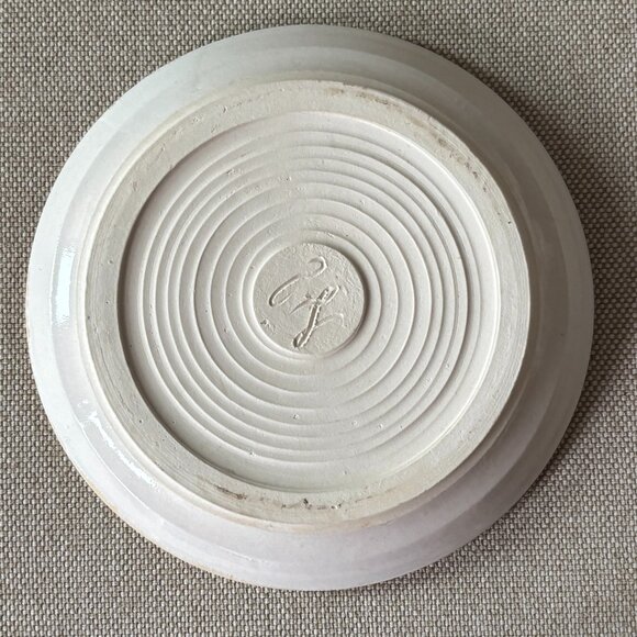 Crystalline Pottery Vase and Plate Handmade 2 Piece Set - Picture 10 of 11